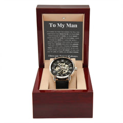 To My Man – Luxury Openwork Watch