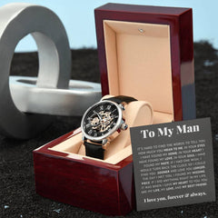 To My Man – Luxury Openwork Watch