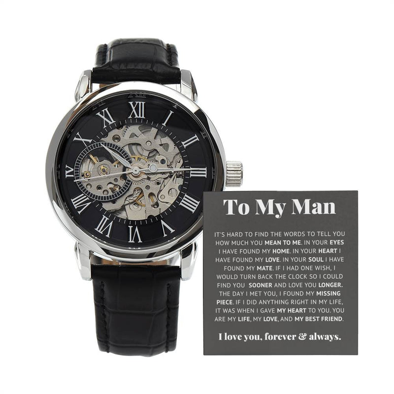 To My Man – Luxury Openwork Watch