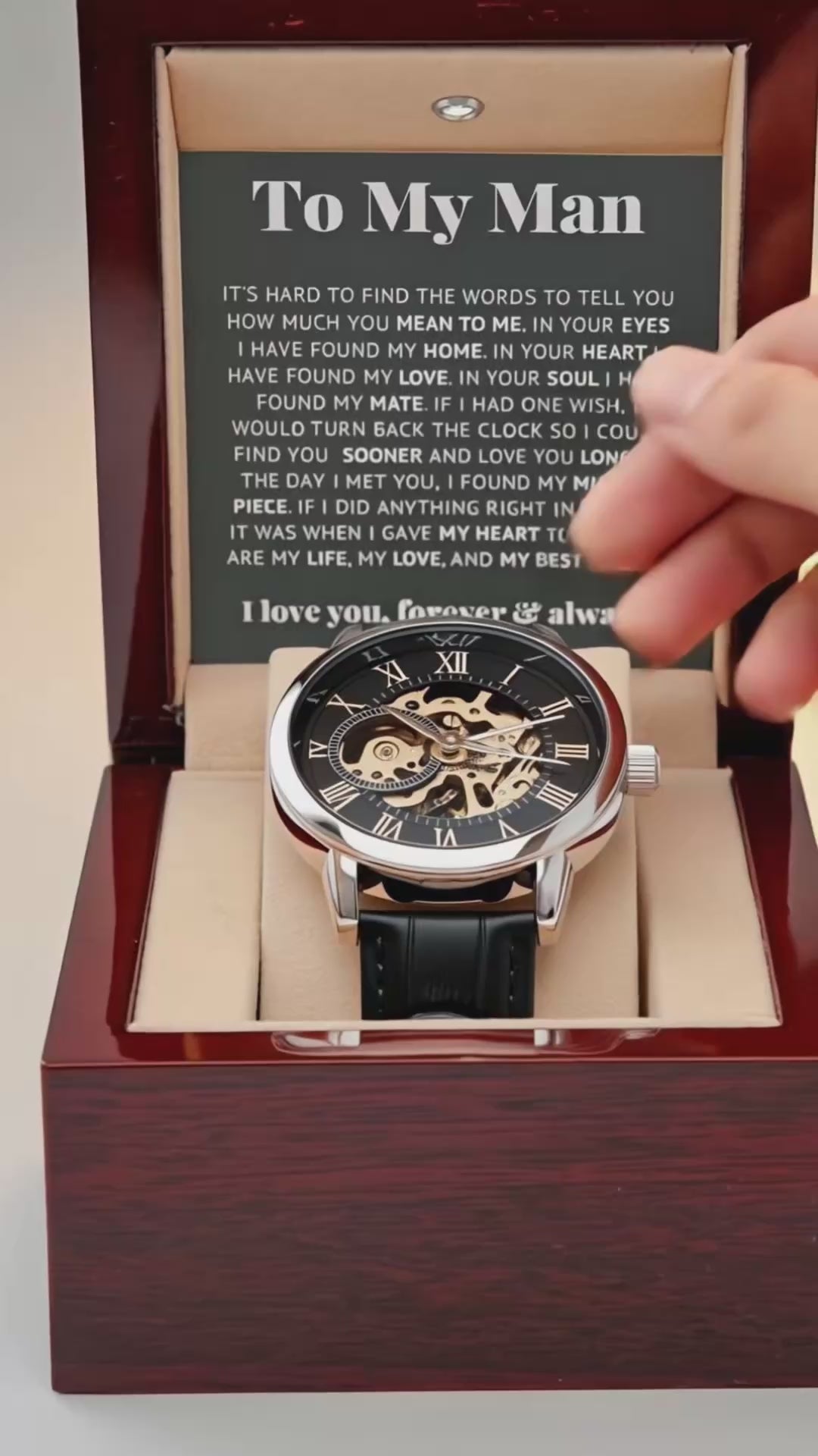 To My Man – Luxury Openwork Watch