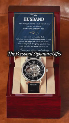 To My Husband – Openwork Automatic Watch